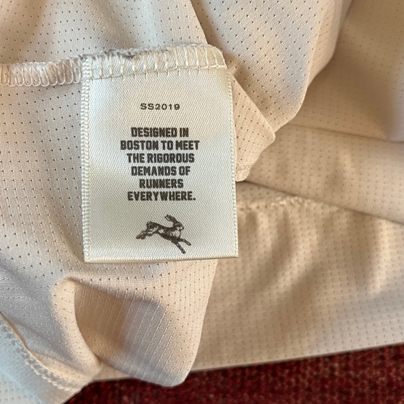 Tracksmith White and Light Blue Women's Shirt - Picture 5 of 7